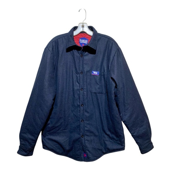 Men’s Samuel Adam’s Padded Wool Button Front Sz XL - Picture 1 of 5